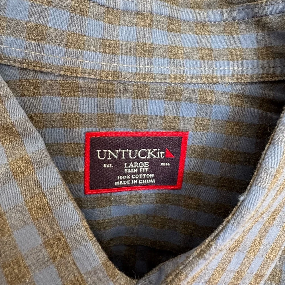 UNTUCKit Blue Casual Button Down Shirt - Picture 2 of 5